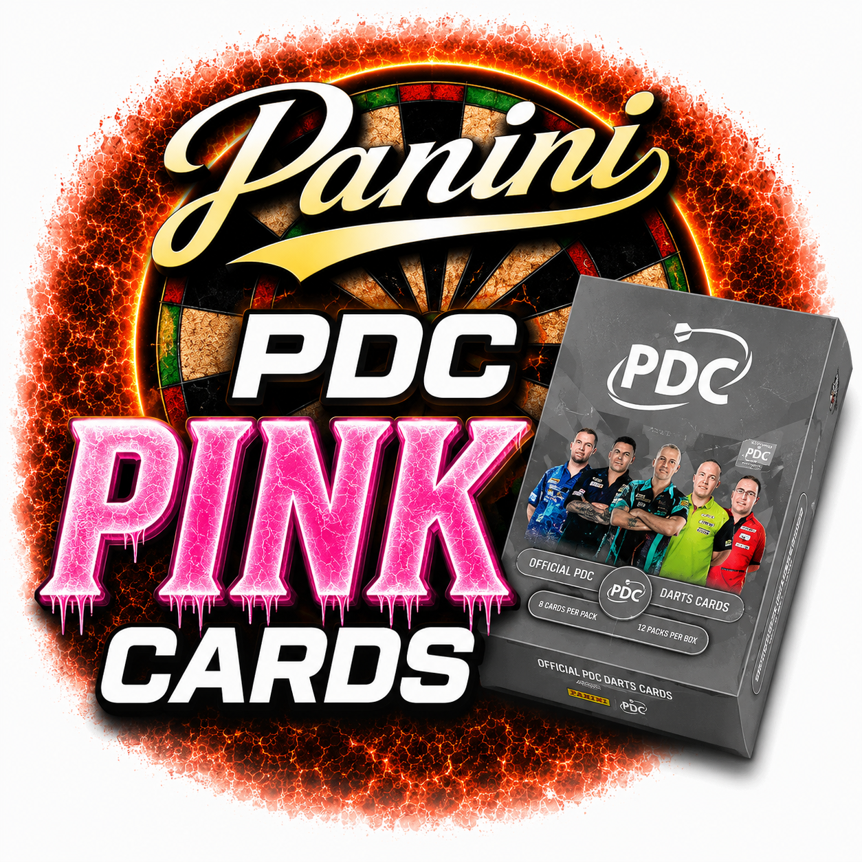 Pink Parallel cards Premier League darts
