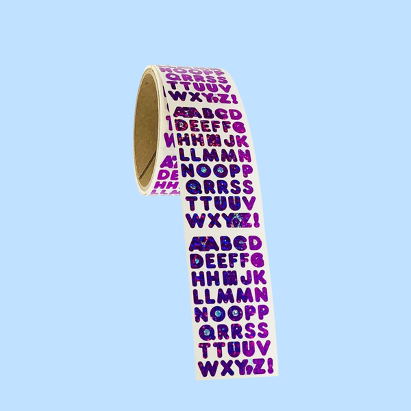 Prismatic Alphabet stickers