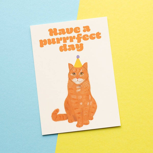 Kaart: Have a purrrfect day