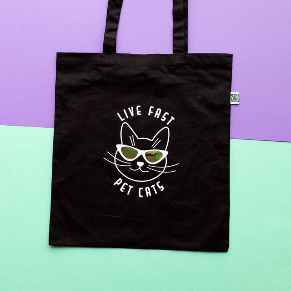 Tasje: Live Fast Pet Cats