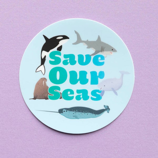 Vinyl Sticker: Save Our Seas