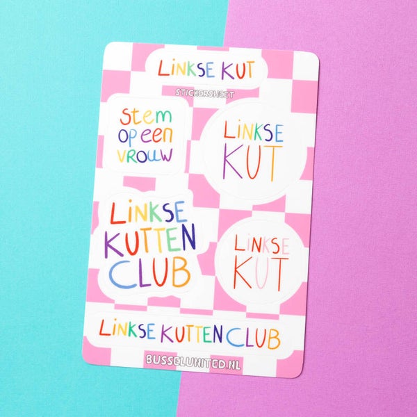Vinyl Stickersheet: Linkse Kut