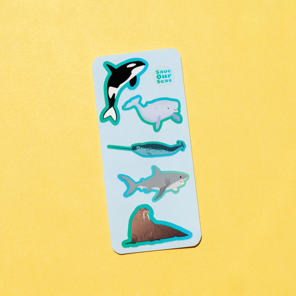 Stickersheet: Zeedieren