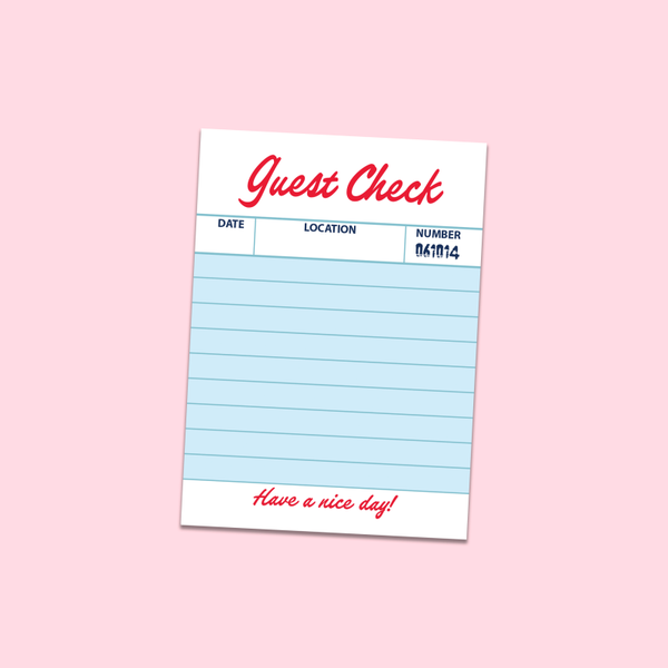 Pocket Notes: Guest Check (A7)