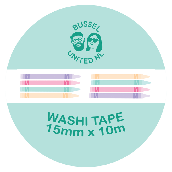 Washi tape: Krijtjes