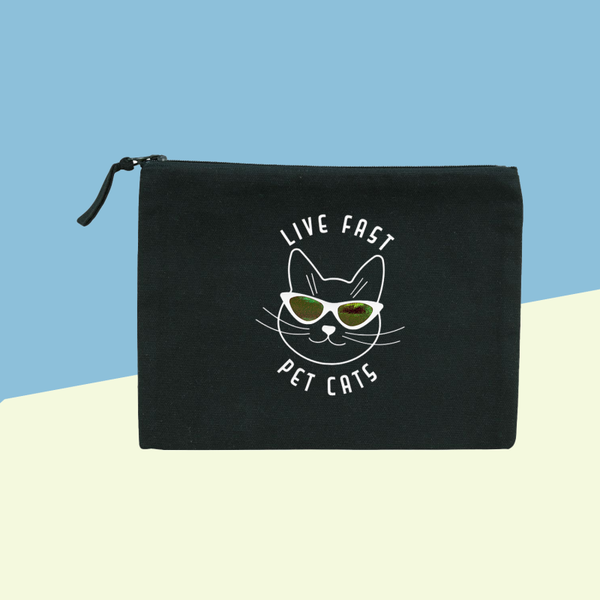 Pencil Case: Live Fast Pet Cats