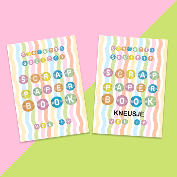Confetti Society Scrap Paper Book vol 4 + Kneusje