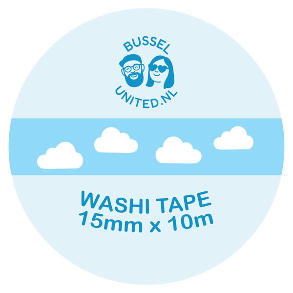 Washi tape: Wolkjes