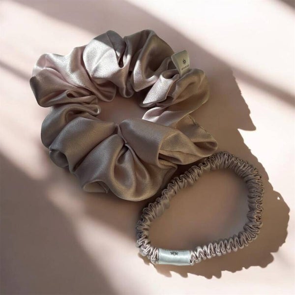 Scrunchie Zijde Soft Pink