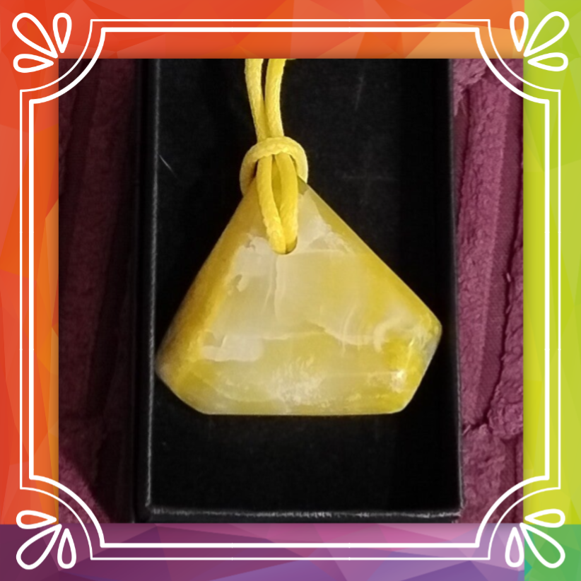 XL Bumble Bee Jasper Pendant