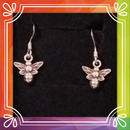 Bumble Bee Dangle Earrings