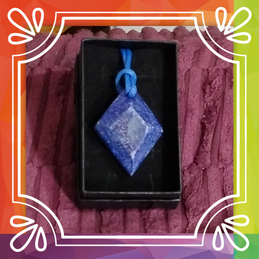 Faceted Diamond Shaped Pendant