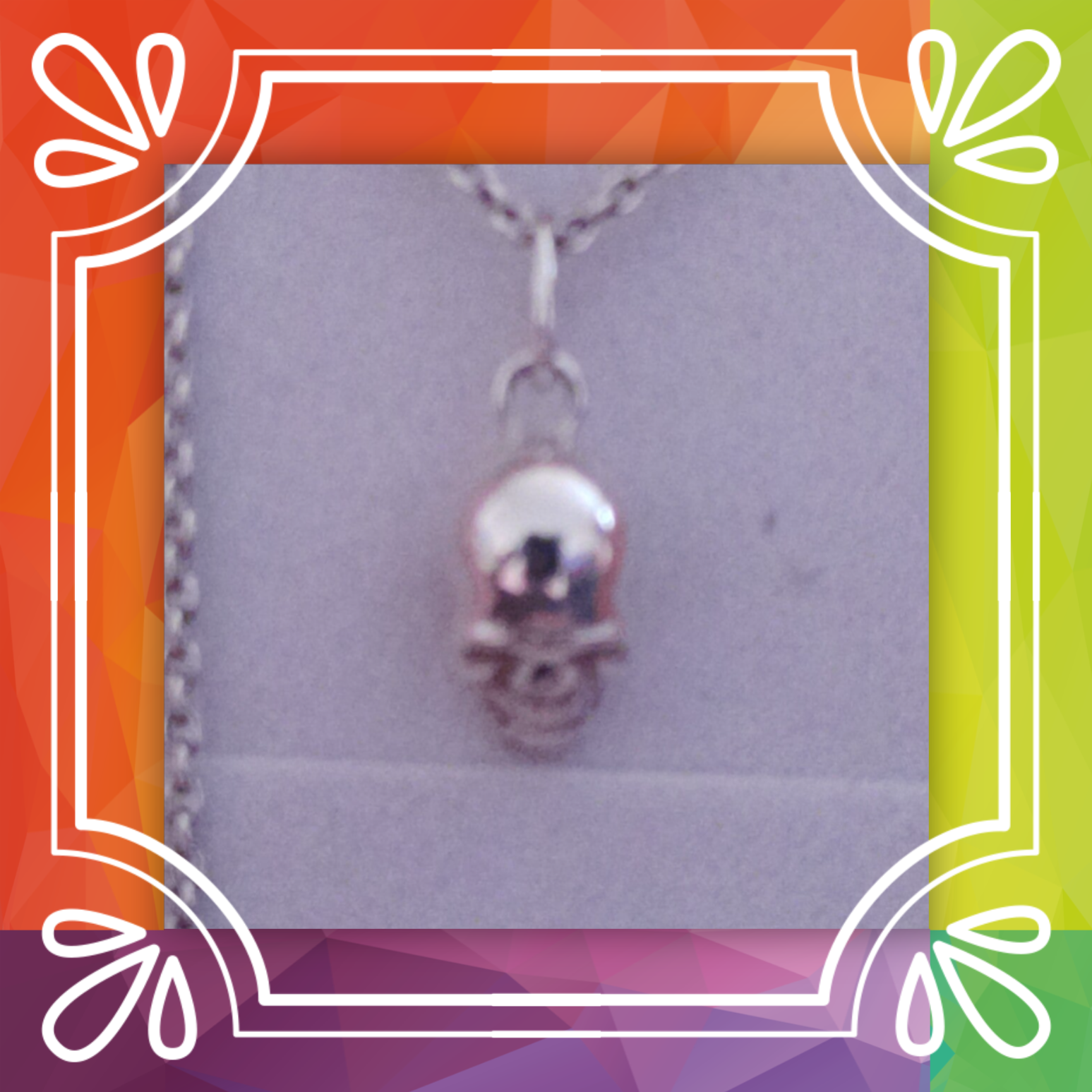 Puffy Skull Necklace