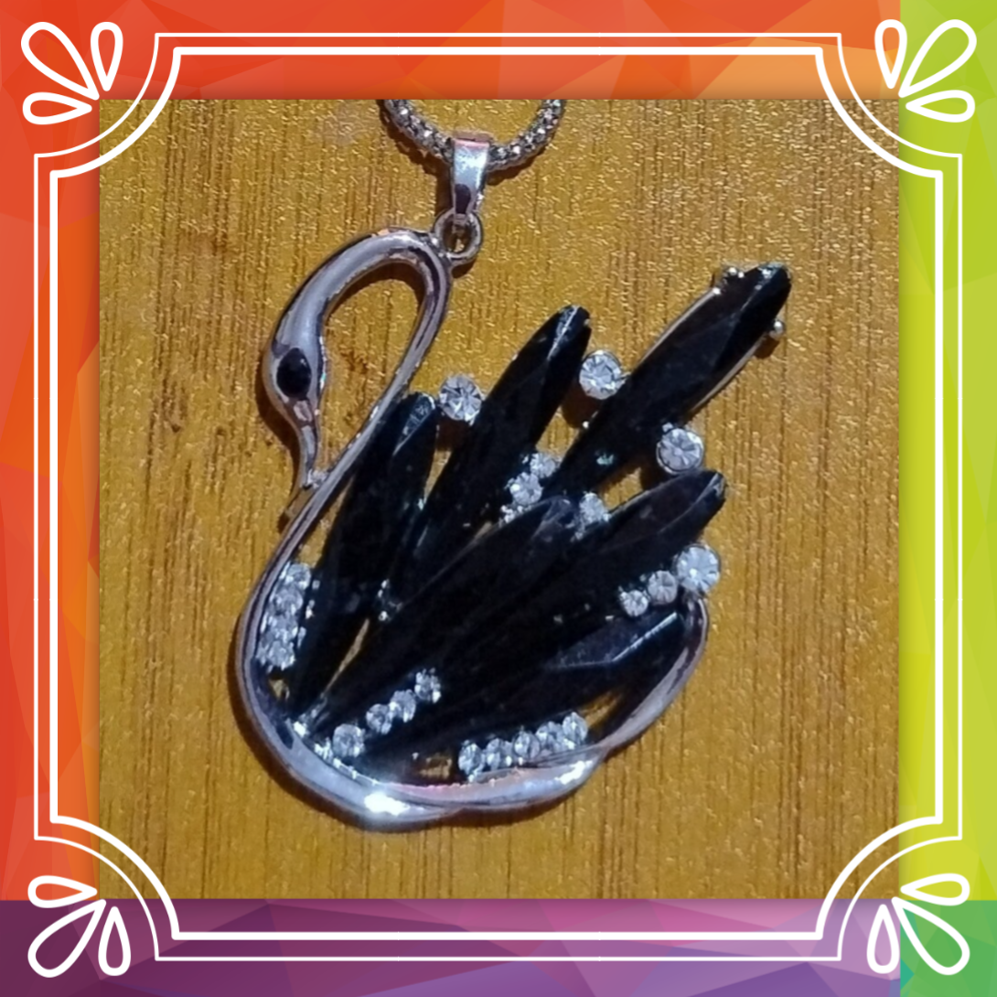 Crystal Swan Necklace