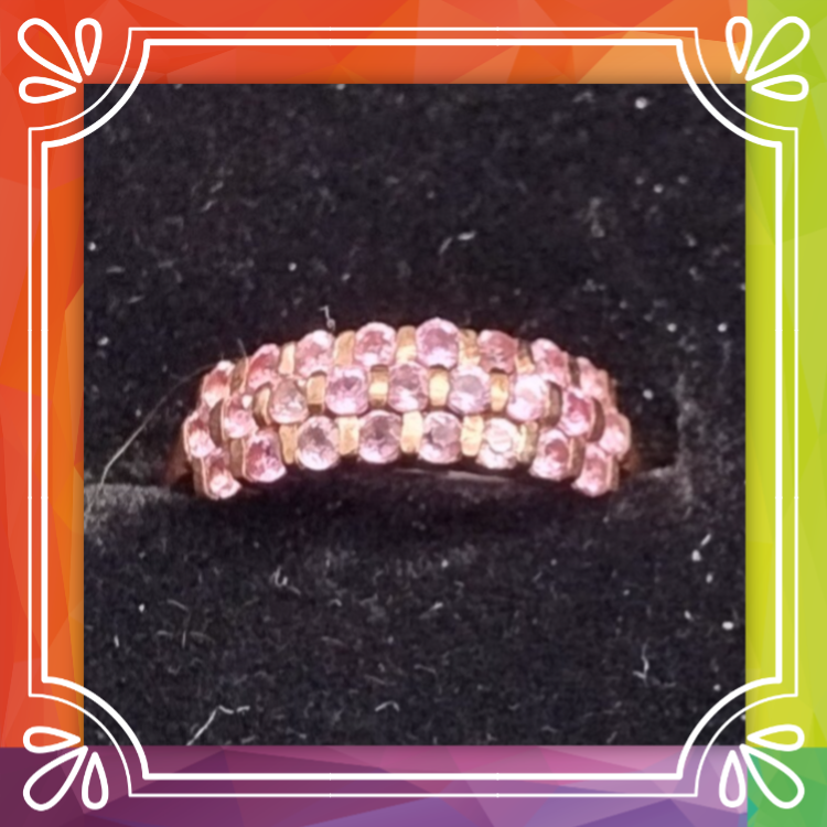 Pink Sapphire Band Ring.