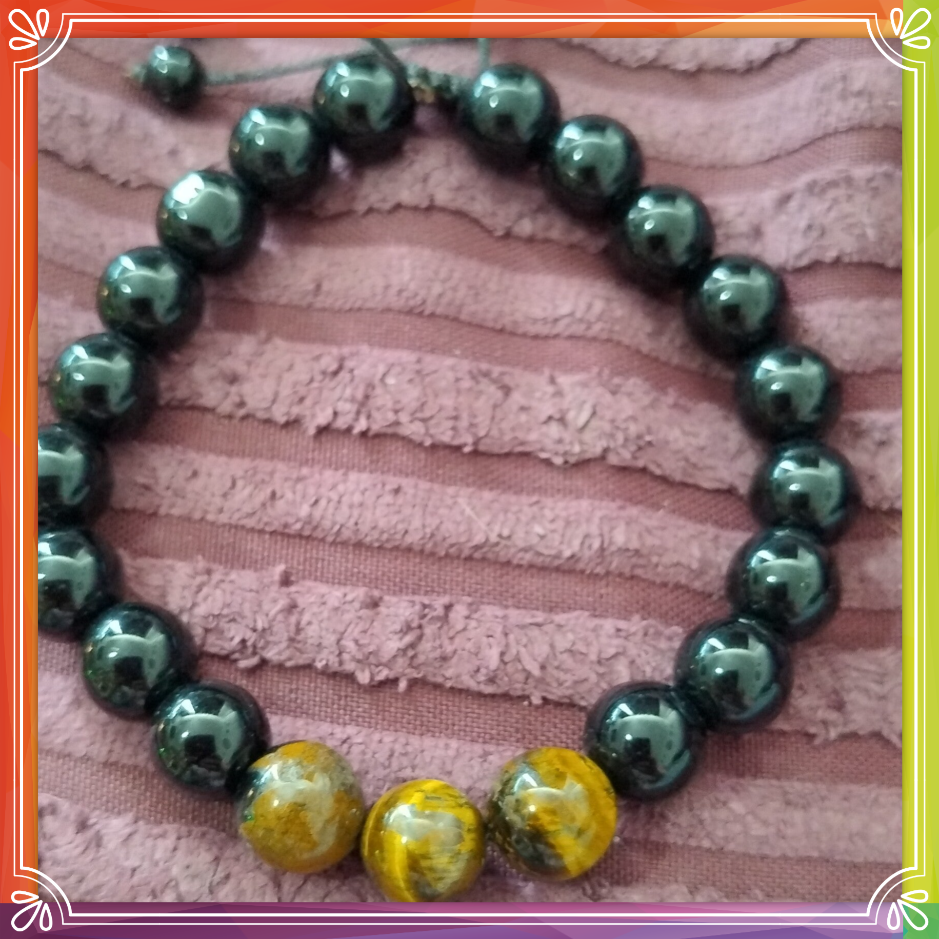 Mens Stone Bracelet