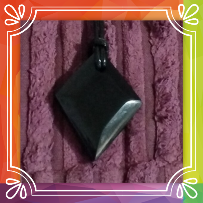 Faceted Diamond Shaped Pendant