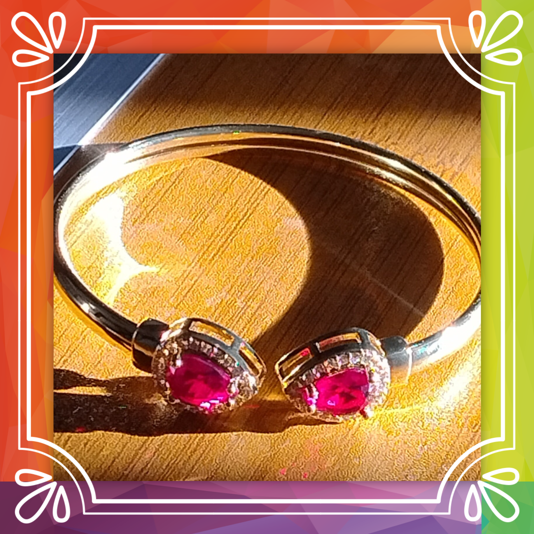 Droplet Bangle Bracelet