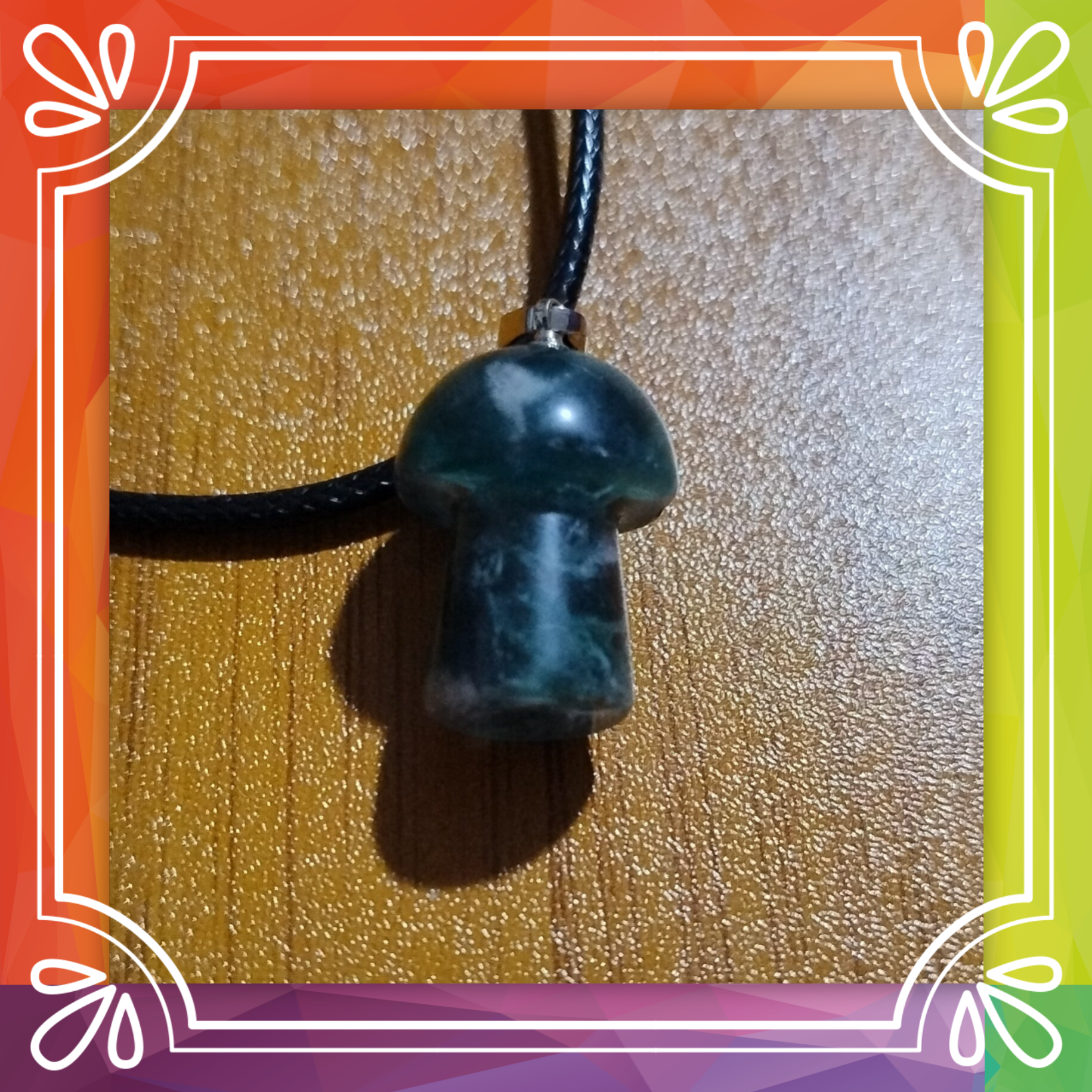 Mushroom Thong Necklace