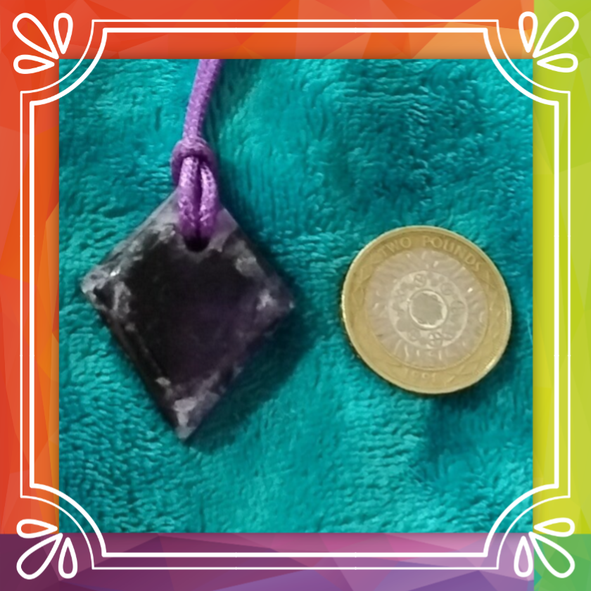 Fluorite Diamond Shaped Pendant