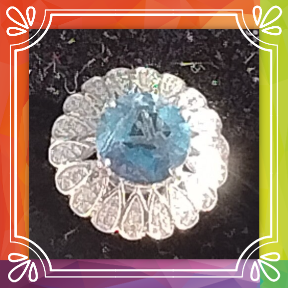 Topaz and Zircon Ring