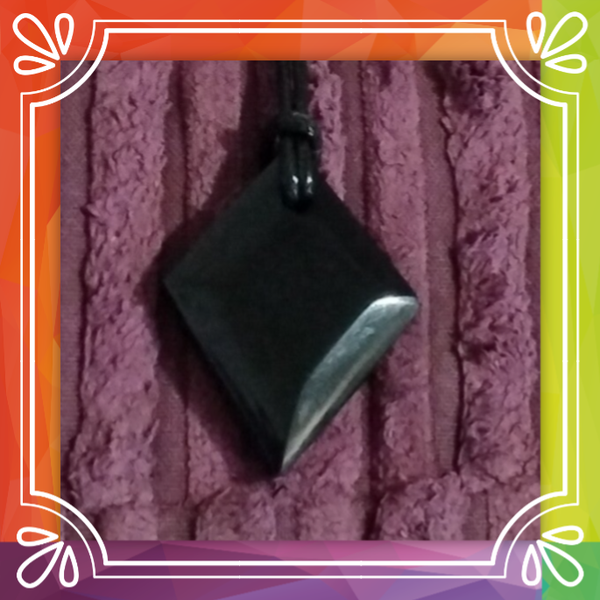 Faceted Diamond Shaped Pendant