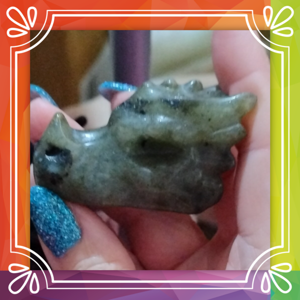 Labradorite Dragons Head