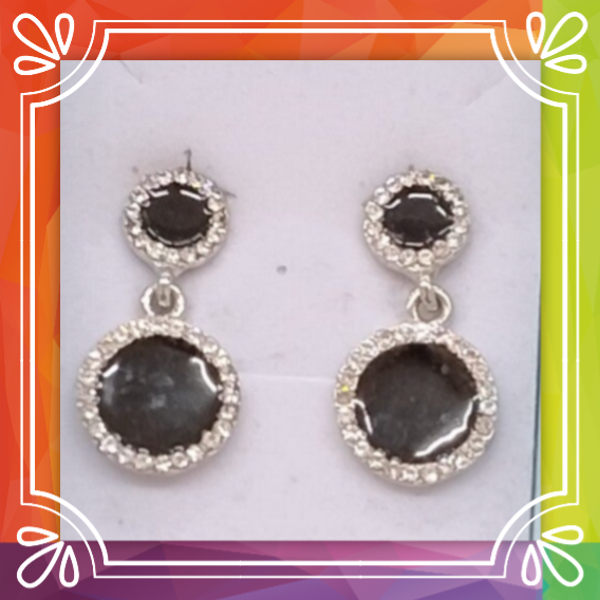Two Tone Dangle Earrings.