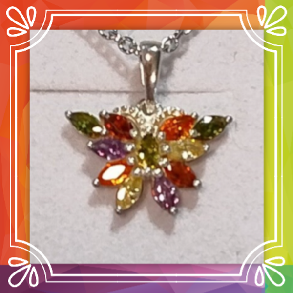 Butterfly Gem Necklace
