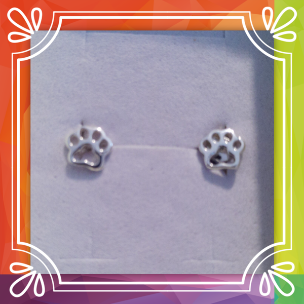 Paw Print Studs