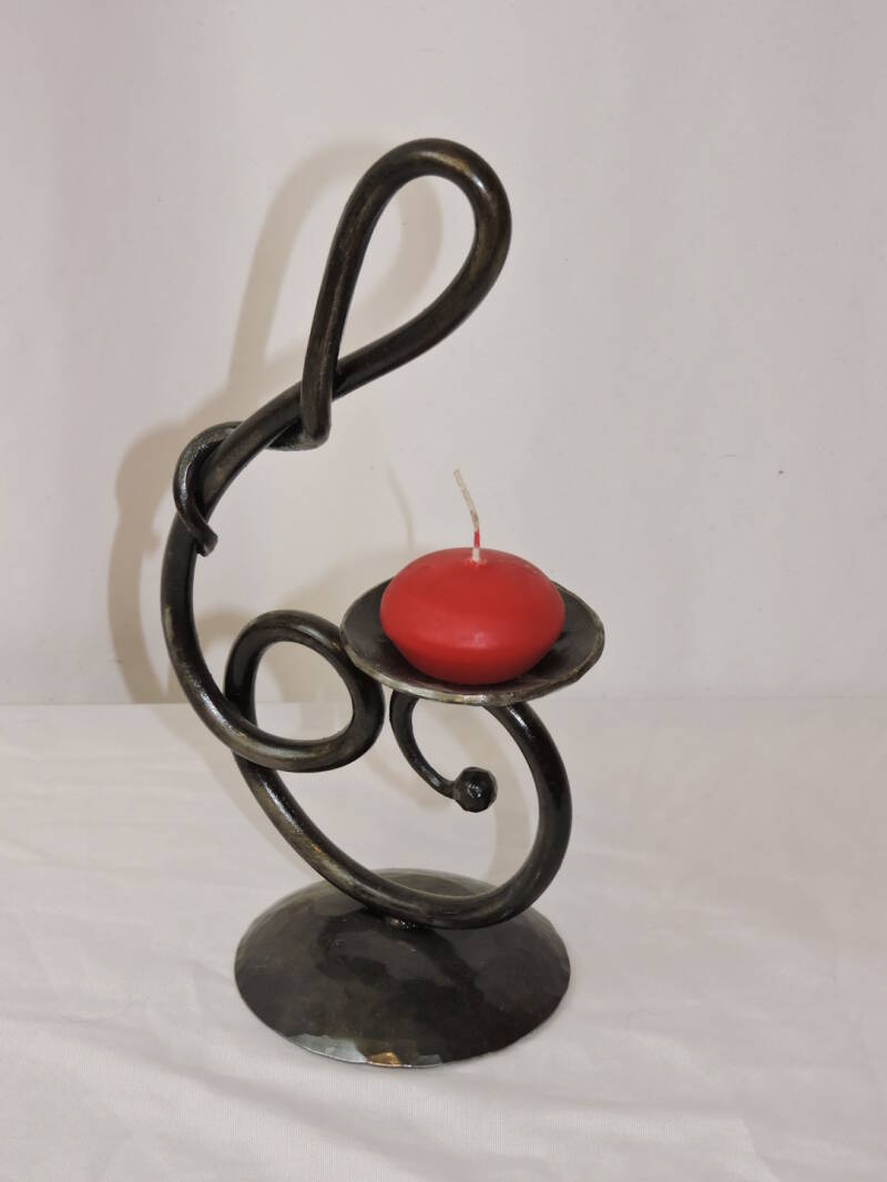 Bougeoir fer forgé