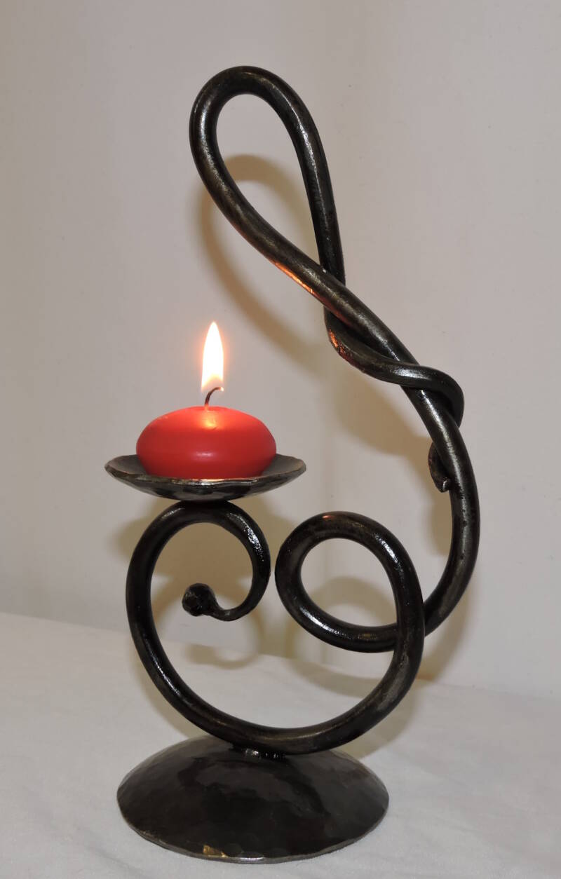 porte bougie fer forgé