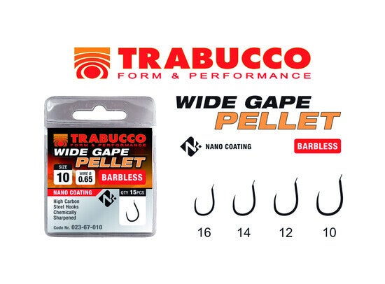 TRABUCCO WIDE GAPE PELLET * BARBLESS