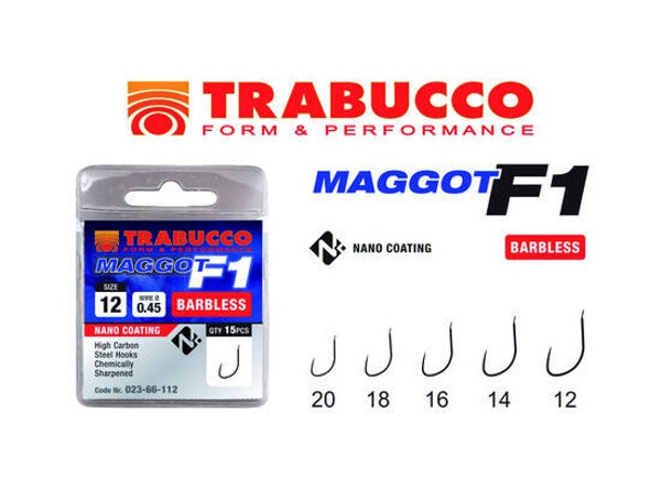 TRABUCCO F1 MAGGOT * BARBLESS