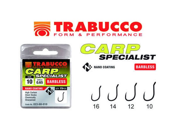 TRABUCCO CARP SPECIALIST * BARBLESS EYE H10