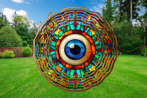 Evil Eye Wind Spinner 8"