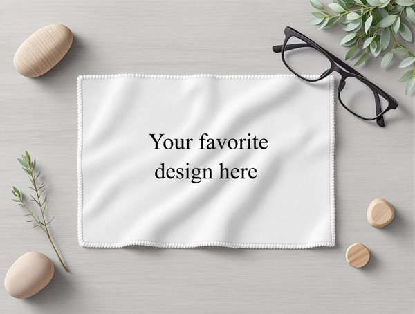 Microfiber Cleaning Cloth, Blank (Insert Your Own Design or Picture)