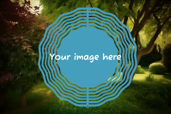 Blank Wind Spinner 8" - Add your own design