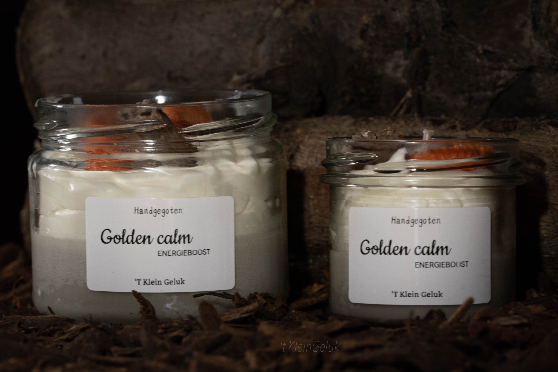 BUNDELPAKKET: 1 kleine geurkaars + waxmelts (100gr)