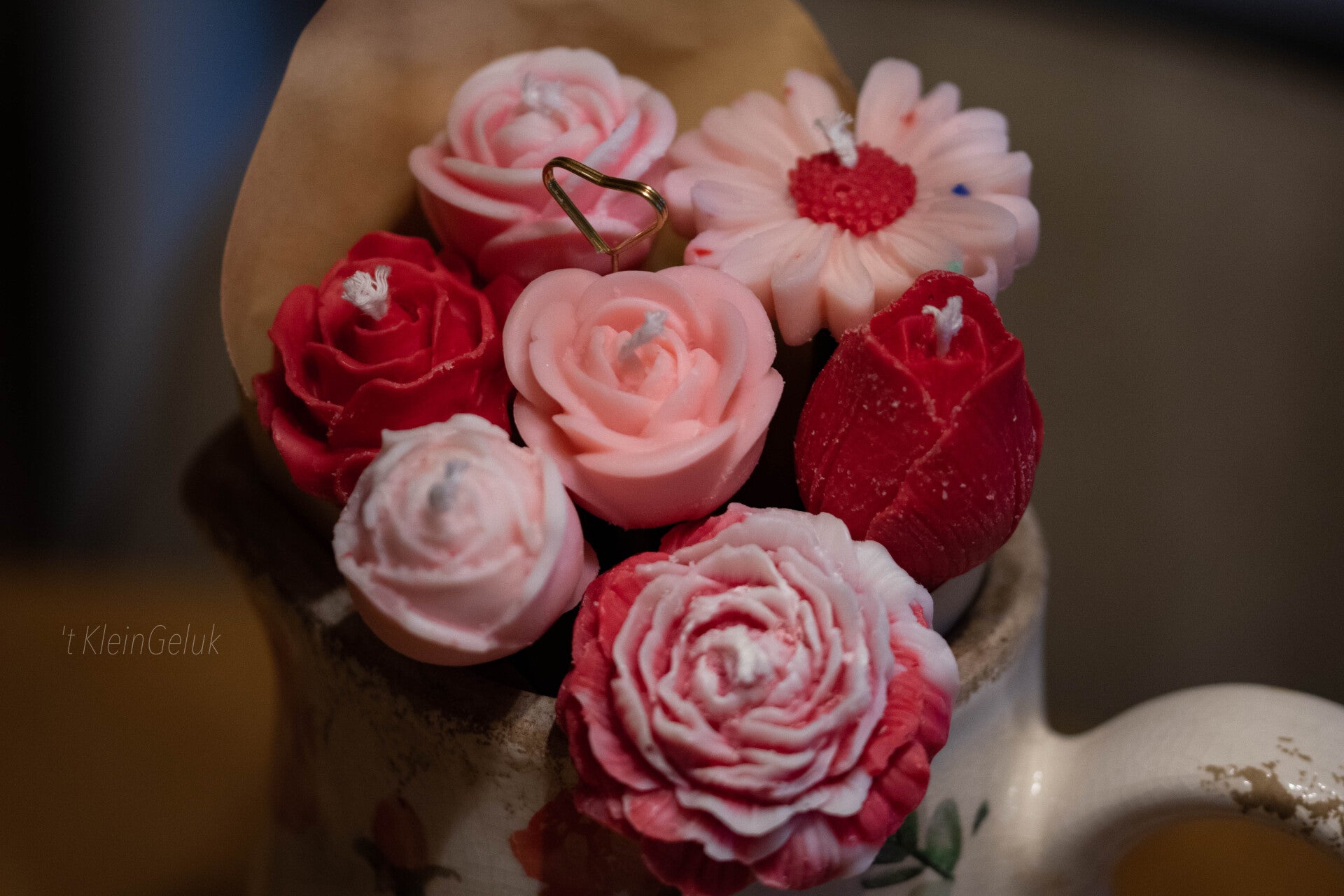 Boeket kaarsenbloemen