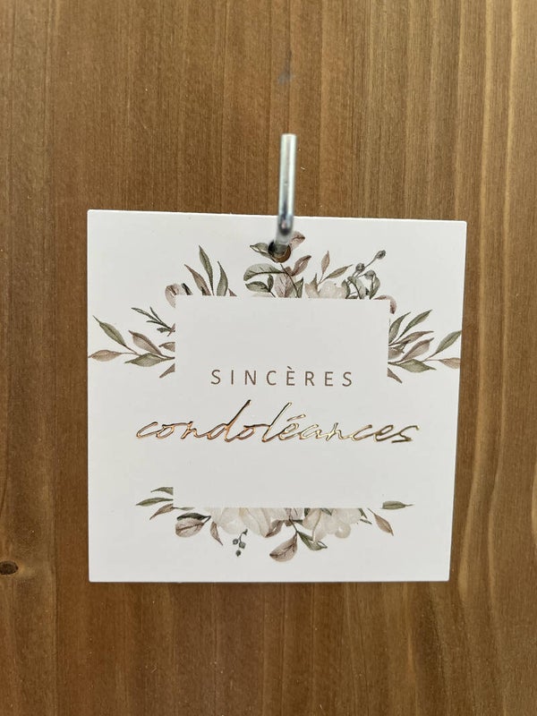 Carte Condoléances 10pcs.