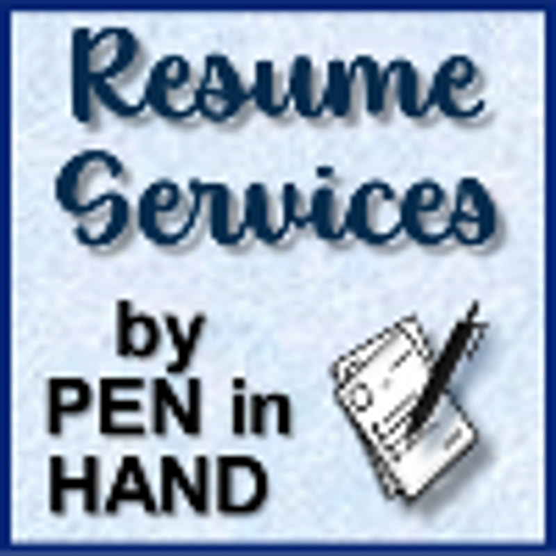 Resume Services by PEN in HAND Logo