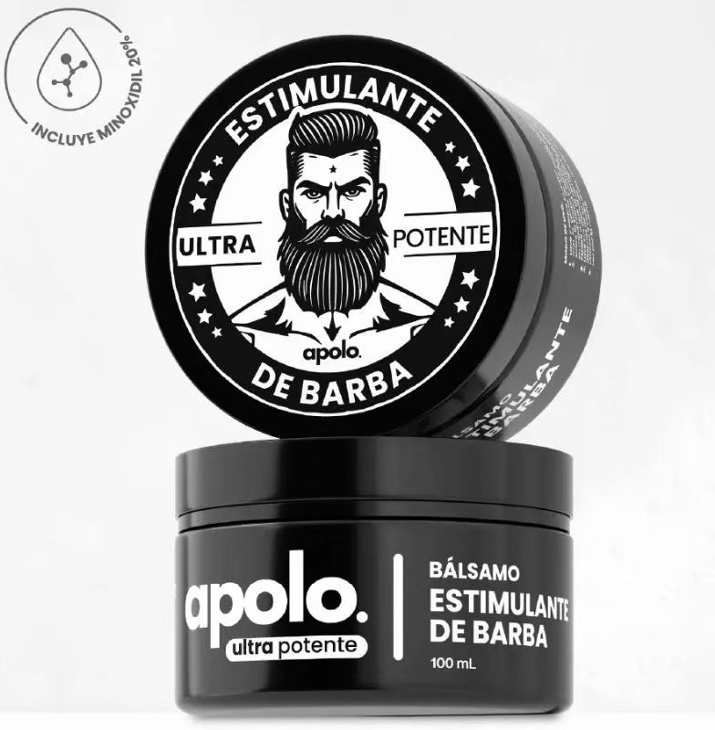 Apolo Ultra Potente – Bálsamo Estimulante de Barba con Minoxidil 20%