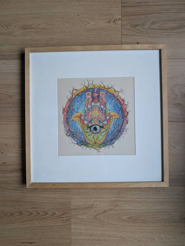 Grote prints ingelijst