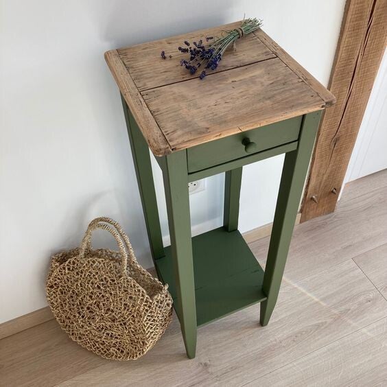 Nachtkast in groen 