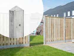 Betonpaal IJssel Diamantkop 10 x 10 cm Wit Grijs voor 1 onderplaat glad