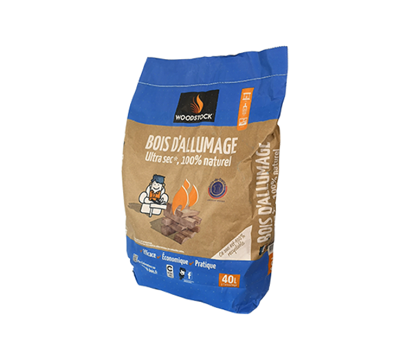 Bois d’allumage sac 40l