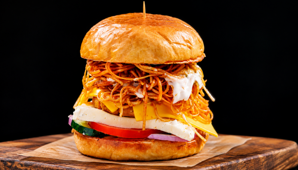 Veg Tikki Noodle Burger