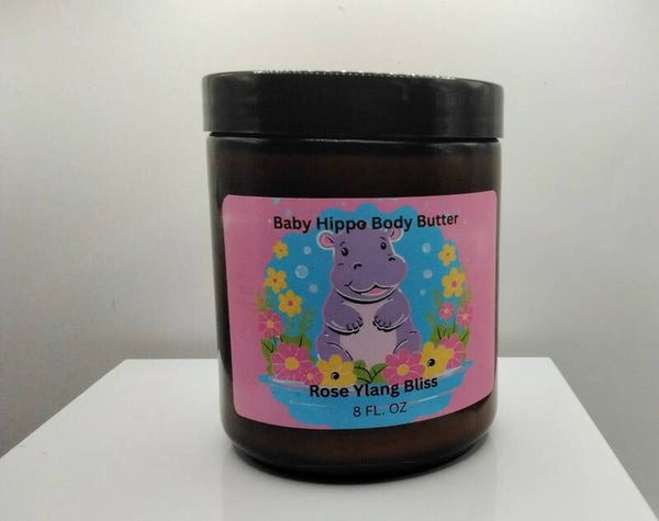 Baby Hippo Body Butter  Rose Ylang Bliss