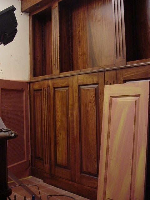 boekenkast houtimitatie